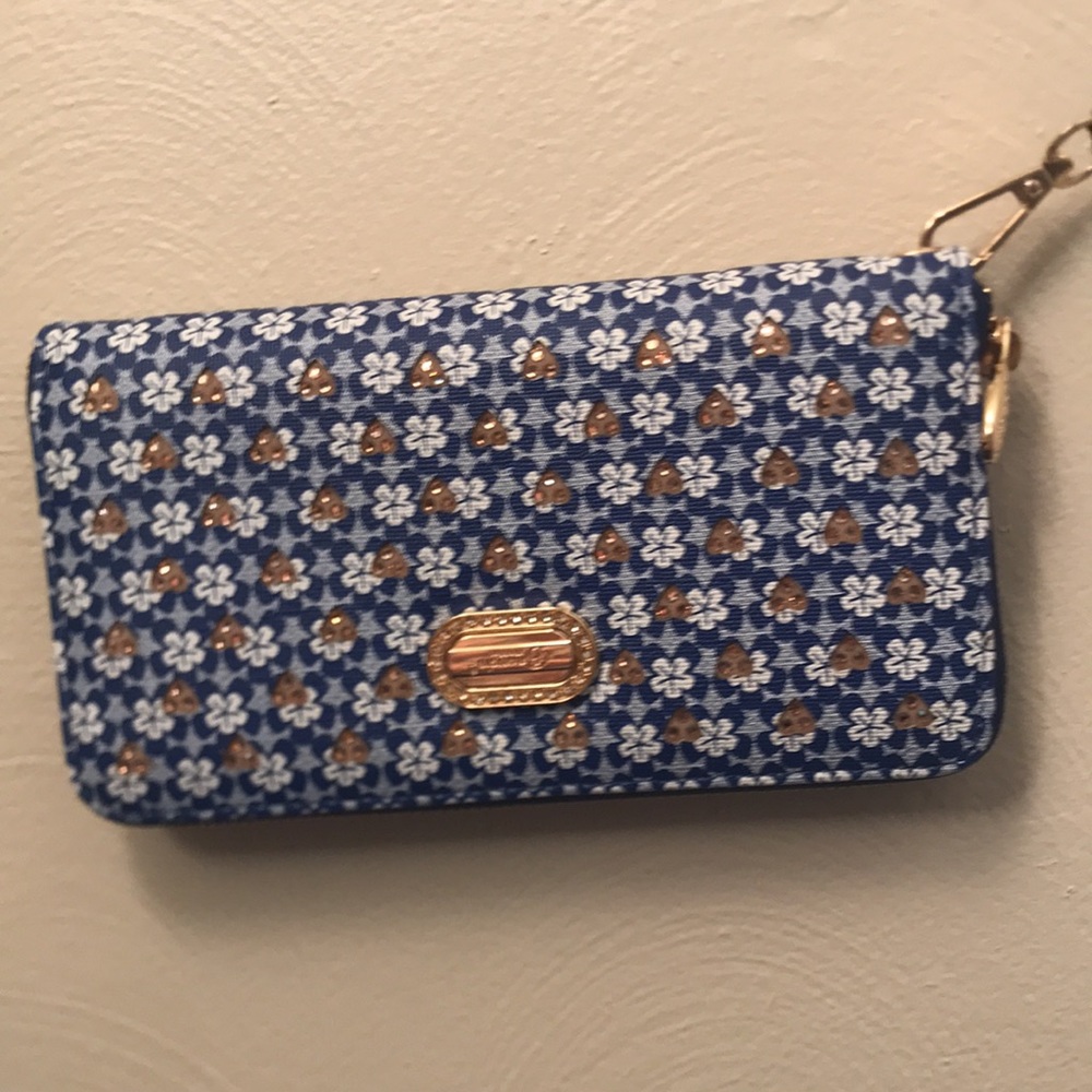 Brangio Italy blue wallet
